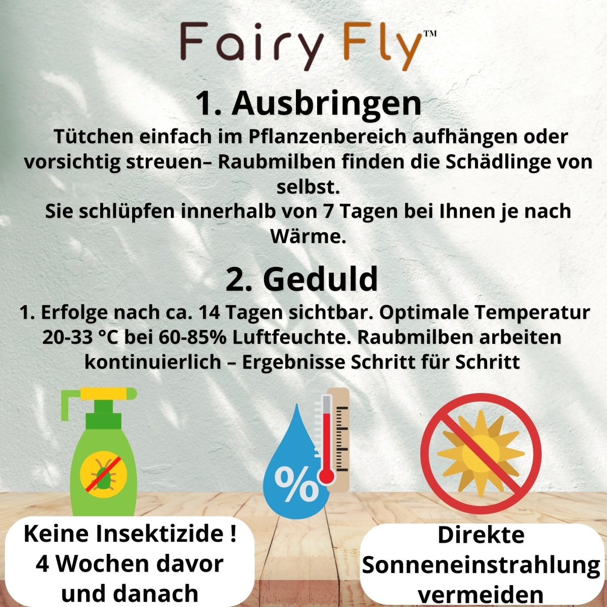 Raubmilben Mix gegen Thripse & Spinnmilben - FairyFly