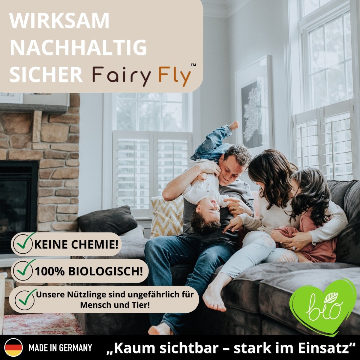 Schlupfwespen gegen Kleidermotten - FairyFly