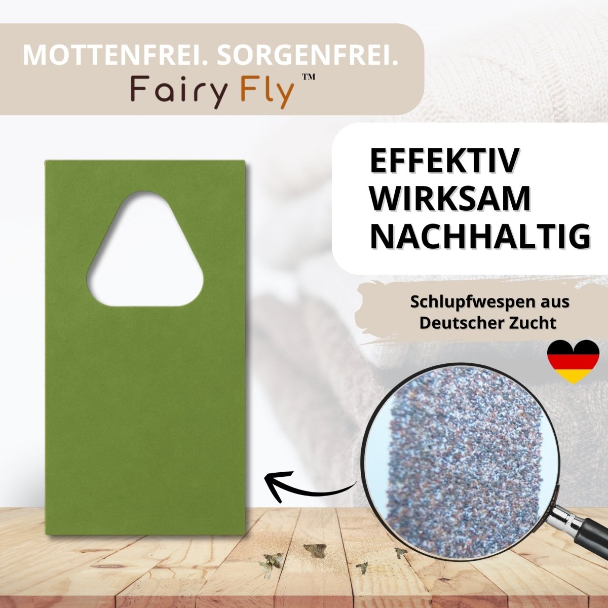 Schlupfwespen gegen Lebensmittelmotten - FairyFly